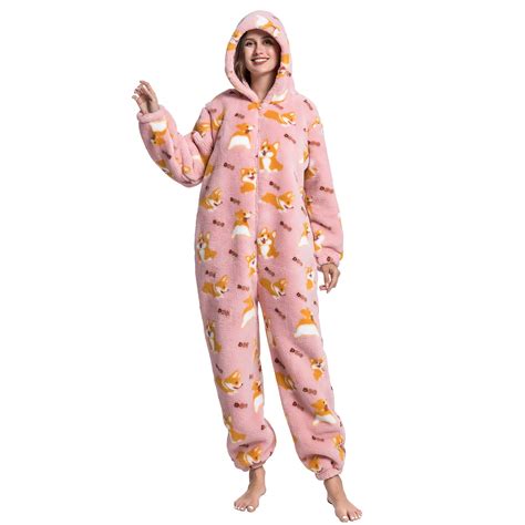 1 x Brand New JULGIRL Unisex Adult Animal Onesie Fleece Pyjamas Cospla ...