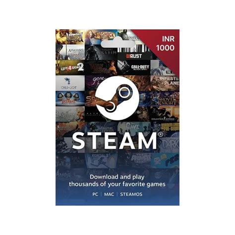 INR 1000 Steam Wallet Code (Digital Code- Email Delivery within 2 hours ...