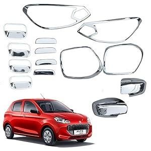 TRENDWALA Exterior Chrome Accessories Combo Kit Compatible with Alto ...