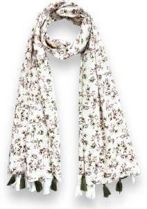 Neemzari Floral Print Pure Cotton Women Stole, Scarf, Fancy Scarf - Buy ...