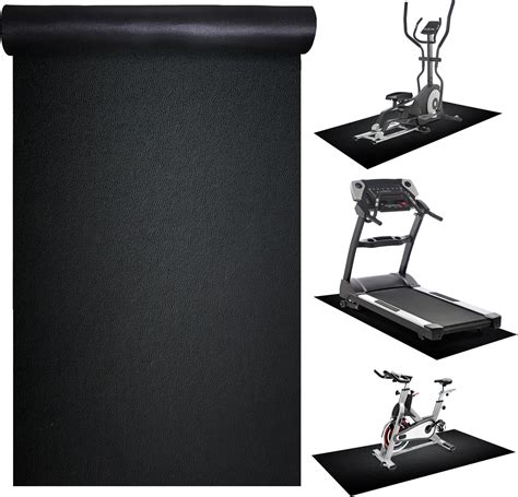 Amazon.com: Peohud Exercise Equipment Mat, 8 x 3 Ft Treadmill Mat, High ...