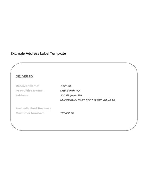 Image result for Address Label Example
