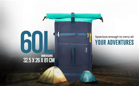 Buy Skybags Rucksack for Trekking/Hiking With Rain Cover, Top Utility ...