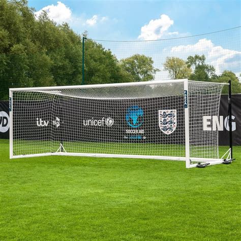 7.3m x 2.4m FORZA Alu110 Stadium Box Football Goal | Net World Sports