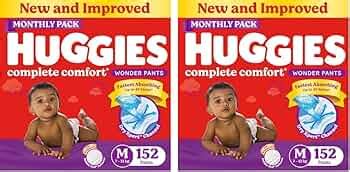 Huggies Wonder Pants Combo Packs with Bubble Bed Technology Diapers - M ...