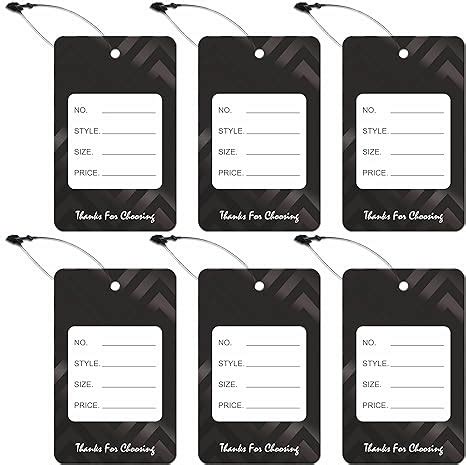 DEEPTAGS Paper Price MRP Tag Labels with Black Loop Pins, 300 PCS ...
