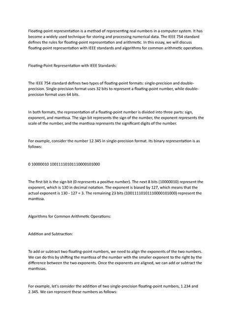 Infdev Floating Point 的图像结果