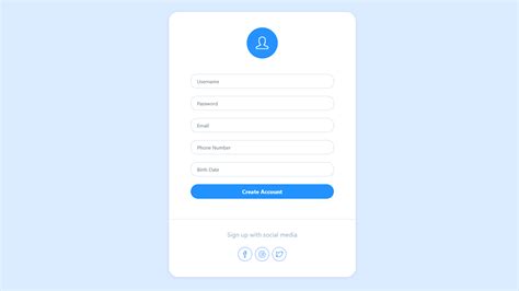 Sign Up Form Using Bootstrap PHP 的图像结果