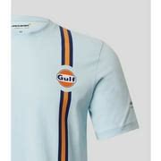 Buy McLaren F1 Gulf Collaboration Men's Core Logo Vertical Stipe T ...