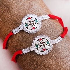 Silver Rakhi (राखी) Online | Buy/Send Silver Filigree Rakhi