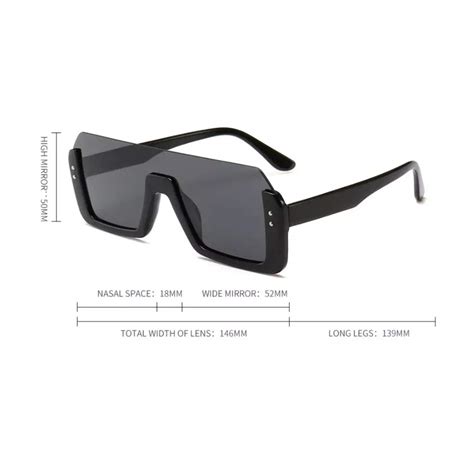 Buy Elegante Unisex Adult Square Sunglasses Black Frame, Black Lens ...