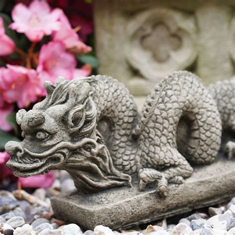 Feng Shui Chinese Dragon Stone Statue – Burgess Home & Garden