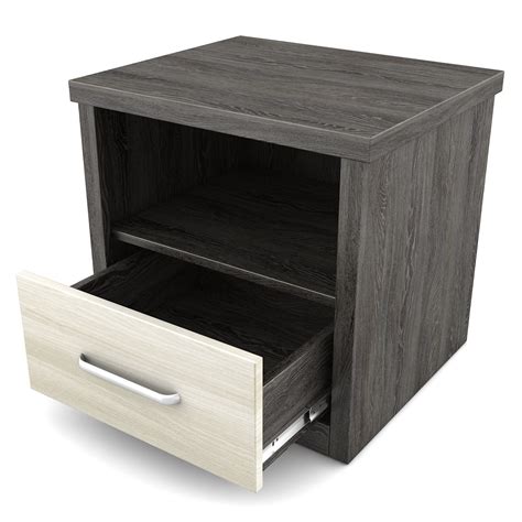 Spacewood Midas Engineered Wood Bed Side Table (Shadow Oak) : Amazon.in ...