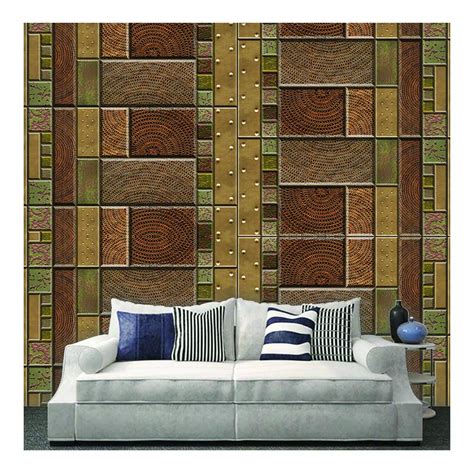 AS interior Theme Square and Rectangular Shapes in Brown Shades Design ...