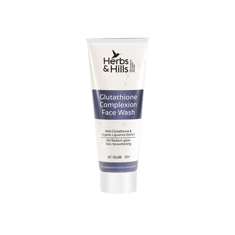 Glutathione Complexion Face Wash - 100 ml – HERBS AND HILLS