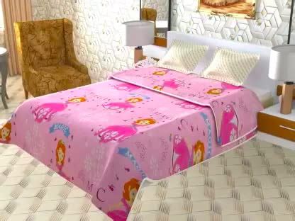 Buy TIQH Cartoon Print Reversible Super Soft Poly Cotton Bed Ac Blanket ...