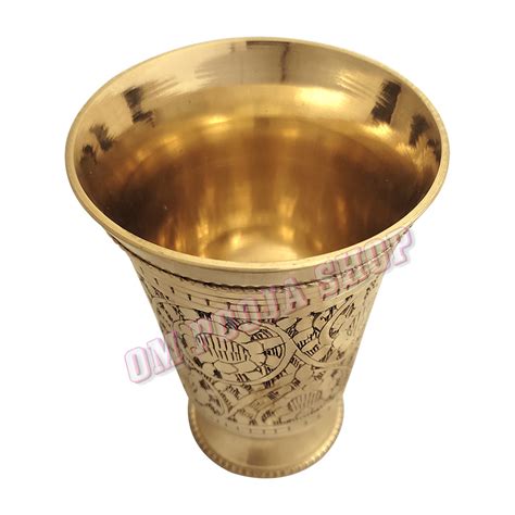 Elegance Designer Brass Tumbler Glass buy online