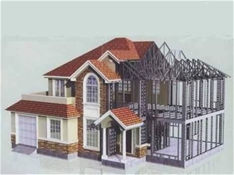 成都框架结构房屋 四川钢结构楼房别墅框架搭建-阿里巴巴