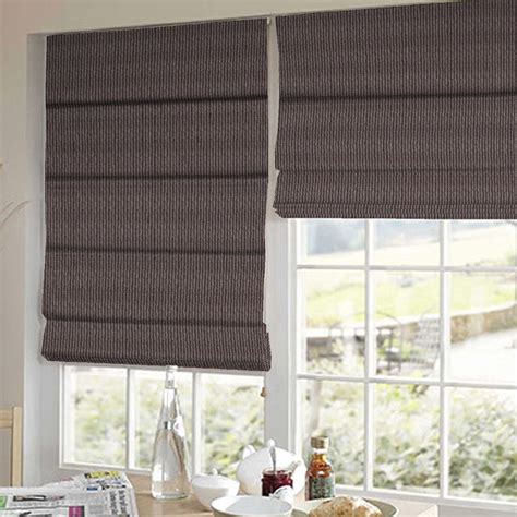 Buy Presto Bazaar Brown Stripes Jacquard Window Blind (96 Inch X 44 ...