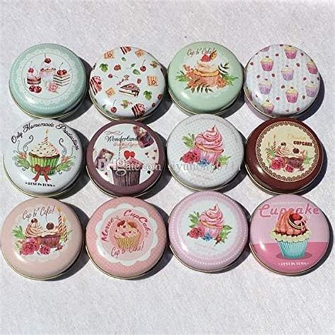 MASOOM NX Set of 6 Designer Mini Round Multi-Purpose TIN Box/Gift Box ...