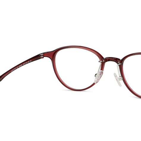 Buy Maroon Black Full Rim Round Lenskart Air Flex LA E13777-C2 ...