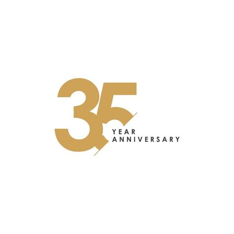 35 Anniversary Clipart Hd PNG, 35 Years Anniversary Vector Template ...