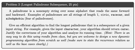 Image result for Longest Palindrome Subsequence LPs Is a Poster Child for Recursion in Java Code