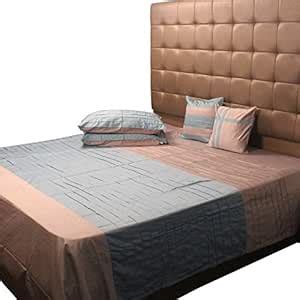 Bella 400tc 100% Cotton Satin King Size Double Bedcover Set (5 Piece ...