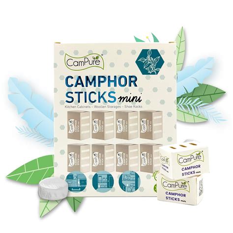 Mangalam CamPure Camphor Sticks Mini (Pack of 4) - Wonderful Fragrance ...
