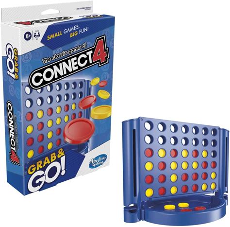 Buy Connect 4 Hasbro Grab and Go Board Game for Kids Ages 6 and Up ...