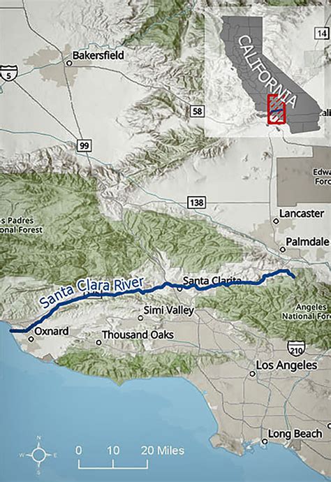 Santa Clara River map | FWS.gov