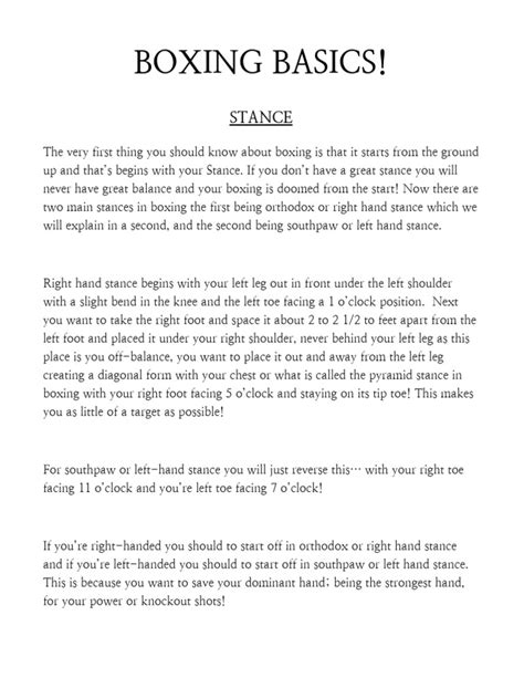 Image result for Boxing Basics