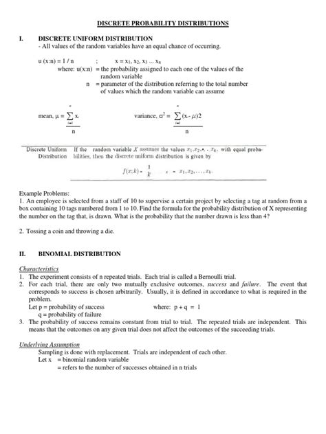 Image result for Discrete Probability Distribution Flowchart