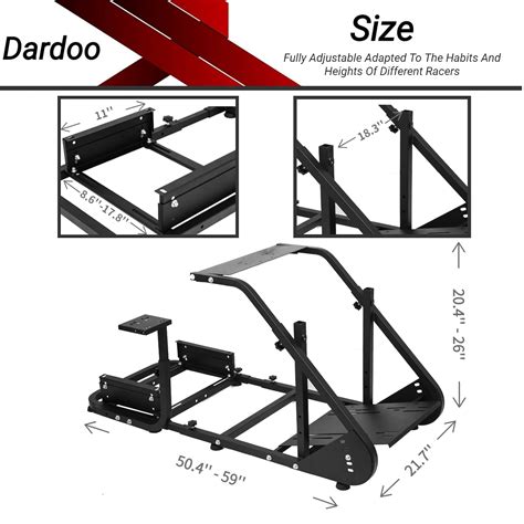 Buy Dardoo गेमिंग सिम्युलेटर कॉकपिट फ्रेम सभी Logitech G923 G29 G920 ...