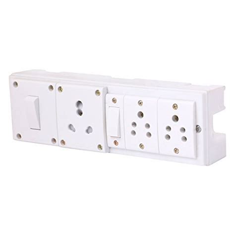 INDRICO 1 Anchor Switches(15 Amp) and 2 Anchor Sockets(5 Amp) with 4 ...