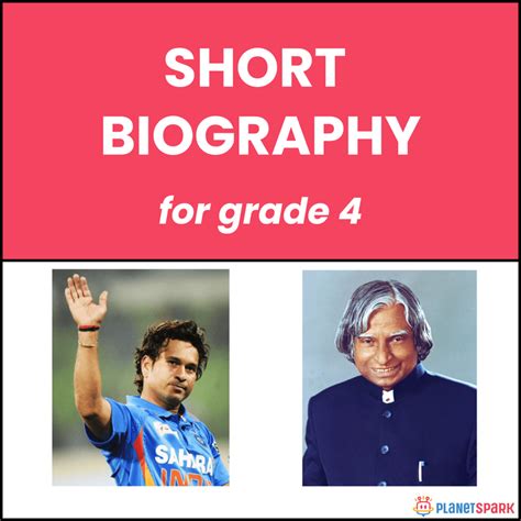 Class 4 Reading Worksheet on Short Biography | PlanetSpark