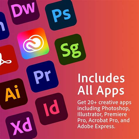 Adobe Creative Cloud, Entire Collection of Adobe Creative Tools, 12 ...