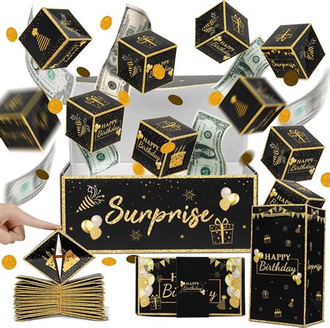 Amazon.com: Jacyan Birthday Surprise Gift Box Explosion for Money ...