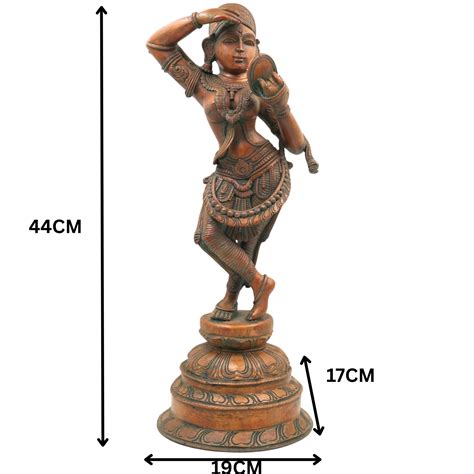 brass idol, hindu god statue, pooja murti, home temple decor, spiritual ...