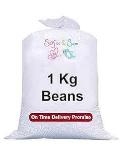 Sofie & Sam 1 Kg Bean Bag Refill/Filler - Snow White (1 kg Beans - 700 ...