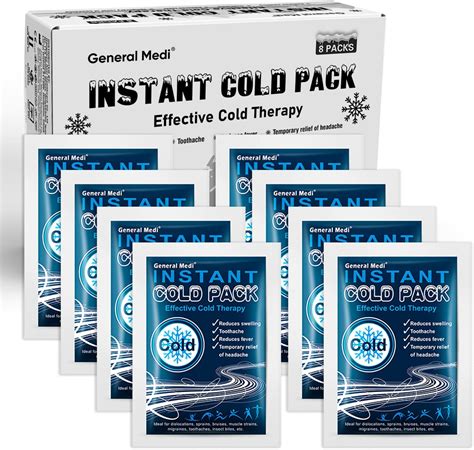 Amazon.com: Dynarex Disposable Ice Packs for Injuries - Instant Cold ...
