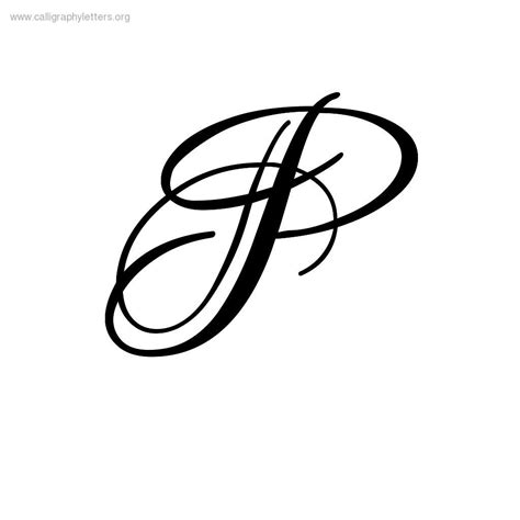 Fancy Cursive Letter P