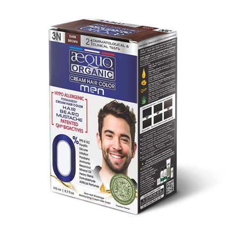 Aequo Organic Cream Hair Colour for Men- 170ml- 3N Dark Brown