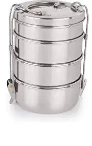 SmartServe Clipper Stainless Steel Tiffin Box Set, Set of 4 Container ...