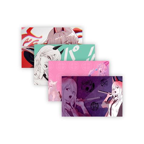 SIGNOOGLE® 4 PCs Anime Girl Poster For Home Kids Bedroom Wall ...