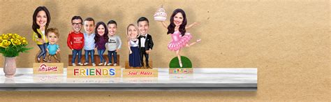 HEARTSLY | Wooden Caricature Personalized Gifts for Home Decore 7 Inch ...