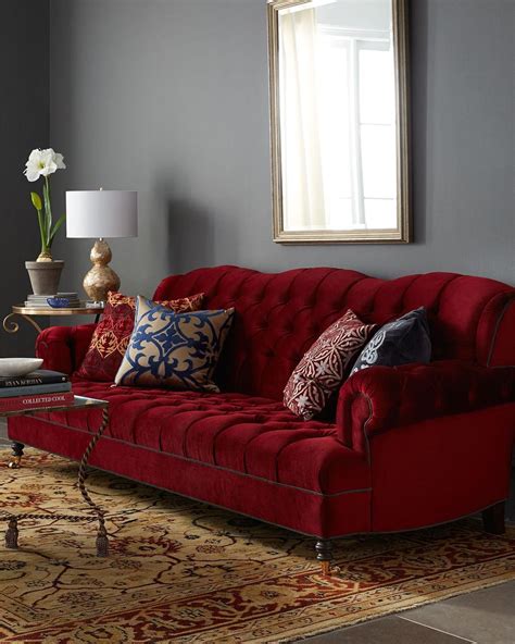 burgundy couch living room