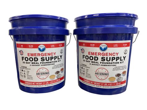 Buy Ultimate Bundle Emergency Food Supply Two Bucket Kit Survival ...