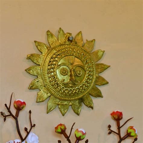 Dokra Sunplate: Handmade Brass Decor by Sowpeace