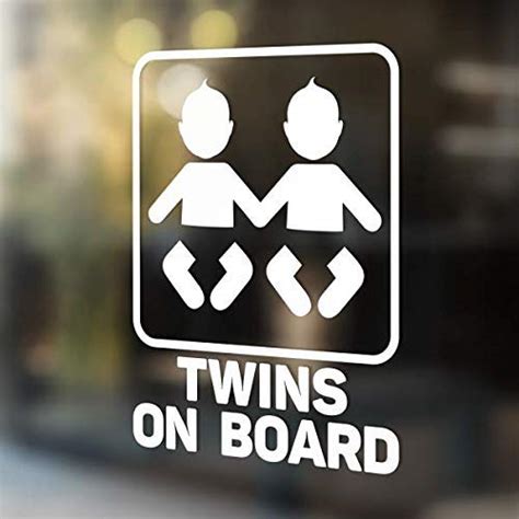 ISEE 360® Twins On Board Sports New Windows Vinyl Decal Die Cut Bike ...